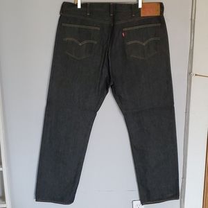 Slight Used Black Men's Levi's 501 Unwashed Jeans